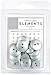 American Crafts Elements Buttons, Silver