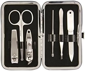 Brownlow GiftsFaux Leather Manicure Set, Black