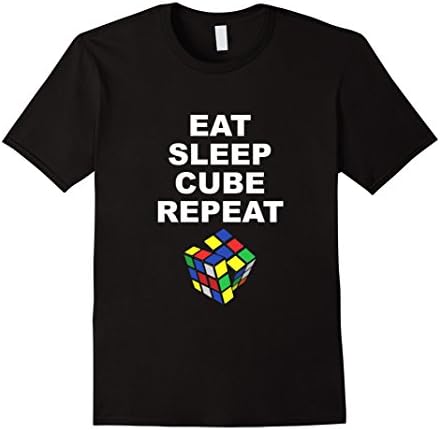 Men's Rubiks Cube T Shirt | Cuber Tee | Rubiks Cube Gifts Small Black