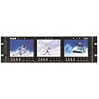 Marshall V-R563P Triple 5.6" Rack Mounted Full Color Active Matrix LCD Panel with 180 Degree Tilt in Rack