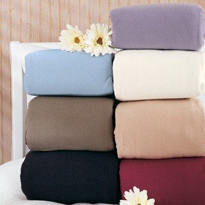 Solid T-Shirt Knits Sheet Set Size: Queen, Color: Tan