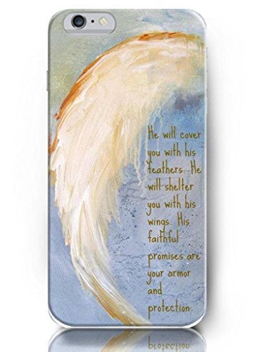 OUO Iphone Case He will cover you with his feathers. He will shelter you with his wings. His faithful promises are your armor and protection - iPhone 6 4.7 Hard Plastic Case Cover / Life, dreamer's inspirational and motivational quotes