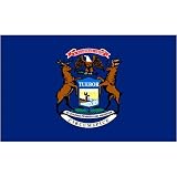 Michigan Flag 4 x 6 Feet Nylon