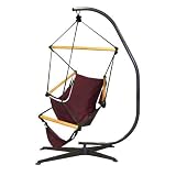 Hammaka Hammocks Wood Dowels Cradle Chair And Suelo Stand - Burgundy