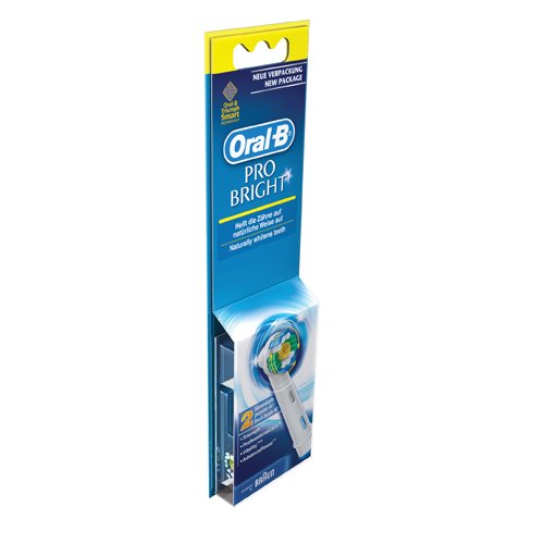 Braun Oral-B Aufsteckbürsten ProBright 2er (für alle rotierenden Zahnbürsten von Oral-B)