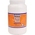 NOW Foods Citric Acid Powder Bulk, 5 Pound Tub On Sale