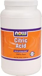 NOW Foods Citric Acid Powder Bulk, 5 Pound Tub