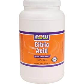 NOW Foods Citric Acid Powder Bulk, 5 Pound Tub:  Grocery &amp; Gourmet Food