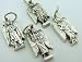 Lot Set of 4 Archangel Mini Medal Lot Silver Plate Protect Angels Bracelet Charm