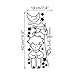 Ussore Wall Decals 1PC Stars Moon The Little Prince Boy Wall Sticker Home Decor for Kids Home Living Room Bedroom Bathroom Kitchen Office Wallpaper Window (Black)