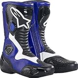 Alpinestars S-MX 5 Men's Performance/Road Riding Street Bike Motorcycle Boots - Color: Blue/White, Size: 46