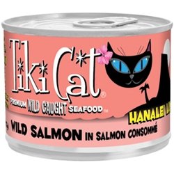 Tiki Cat Gourmet Whole Food 8-Pack Hanalei Luau Wild Salmon in Consomme  Pet Food
