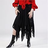 Pirate Wench Renaissance Medieval Costume Skirts (XX-Large, Black)
