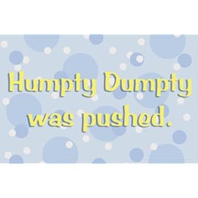 Art4Kids Humpty Dumpty Mounted Art Print -09