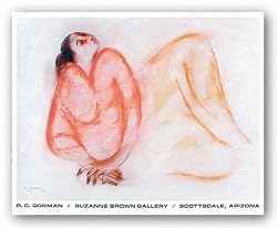Reclining Woman by R.C. Gorman 23"x28.5" Art Print Poster