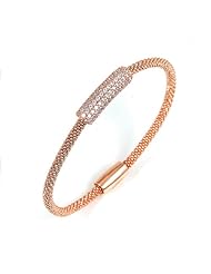 Sterling Silver - Silver Cubic Zirconium Bangle