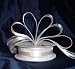 Organza Satin Center Ribbon - 7/8" - 25 Yards (75 FT) - Ivory