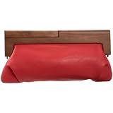 Melie Bianco Adele Wood Frame Clutch