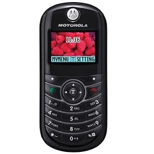 Motorola C139 Dualband GSM Phone (Unlocked) Black