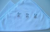 Receiving Blanket - Bunny Heads/Blue