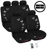 Butterfly By Bloom 12 Pc Ipocket Seat Cover Set Universal Fit Car Truck Bucket Seat Cover 1995 Thru 2008 Honda Civic Accord Toyota Chevrolet Ford Nissan Bmw Escort Mazda