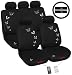 Butterfly By Bloom 12 Pc Ipocket Seat Cover Set Universal Fit Car Truck Bucket Seat Cover 1995 Thru 2008 Honda Civic Accord Toyota Chevrolet Ford Nissan Bmw Escort Mazda