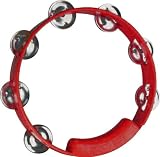 True Colors TC 4038 8 Inch True Colors Tambourine, Red