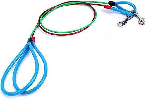 GetTen® Durable Steel Wire Style Leashes for Pets Dogs 0.4X120cm (Random Color)