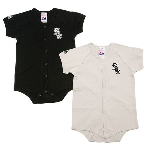 Chicago White Sox 2-pack Infant Creeper Set by Majestic Athletic