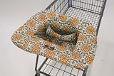 Balboa Baby Shopping Cart Cover In Suri - Blue and Yellow