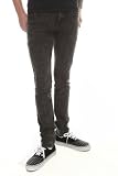 RUDE Grey Mineral Wash Super Skinny Fit Denim Jeans