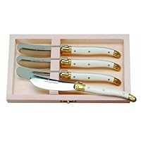 Jean Dubost 4 Spreaders in Box, Ivory