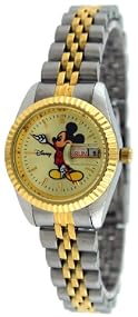 Disney #41547 Women's Classic Two Tone Day/Date Mickey Mouse Watch