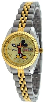Disney #41547 Women's Classic Two Tone Day/Date Mickey Mouse Watch
