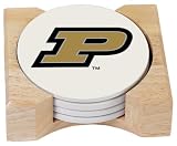 NCAA Purdue University Absorbent Coaster Gift Set