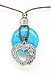 Earth Reflections Diamond Cut Pendant Necklace - Scroll Heart