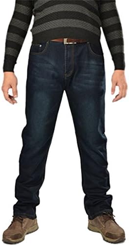 LEMJ Men's Relax Fit Casual Denim Jeans Trousers Plus Size-38