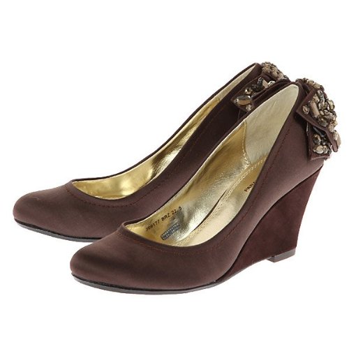PARADIS COULEUR バックリボンビーズヒールパンプス : パンプス
