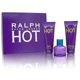 Ralph Hot by Ralph Lauren for Women 3 Piece Set Includes: 1.7 oz Eau de Toilette Spray + 3.4 oz Body Moisturizer + 3.4 oz Shower Gel