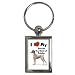   - I Love My German Shorthaired Pointer Key Chain