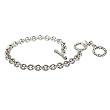 925 Silver Oxidized Link Bracelet- 7-8 IN