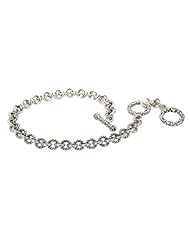 925 Silver Oxidized Link Bracelet- 7-8 IN