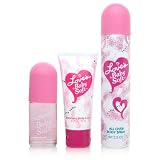 Love's Baby Soft by Dana 3 Piece Set Includes: 1.5 oz Body Mist + 2.5 oz All Over Body Spray + 2.0 oz Shimmery Body Lotion