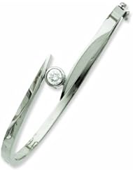 14K White Gold Bangle Bracelet Mounting