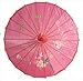 JapanBargain 2164, Japanese Parasol Chinese Asian Nylon Umbrella Parasol for Photography Cosplay Costumes Wedding Party Home Decoration Adult Size, 32 inch, Hot Pink
