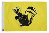 Sporting Goods : Taylor Made Products Skunk Boat Flag (12' x 18')