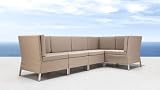 5pc Contemporary Modern Outdoor Sectional Fabric Sofa Set - ZO-ARU-S3