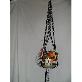 Colored Cord Macrame Plant Hangers
