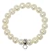 Chrysalis Natural White Freshwater Pearl Bracelet Silver Charm Loop
