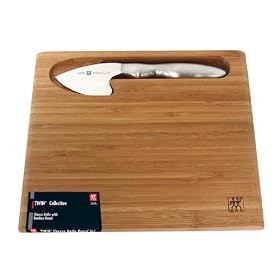 J.A. Henckels Twin Collection Hard Cheese Knife with Bamboo Cutting Board by Henckels